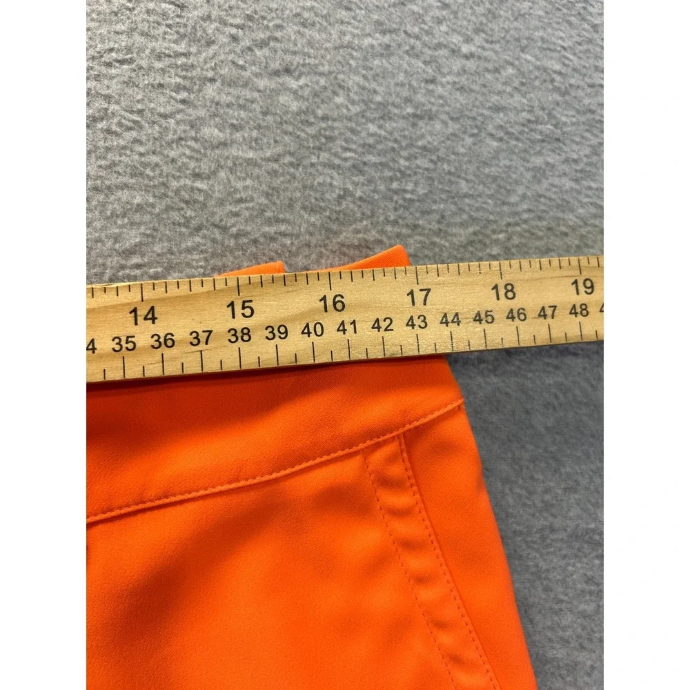 Nike Golf Tour Performance Golf Shorts Womens 10 Orange Dri-FIT Athletic Outdoor